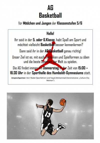AG Basetball - Aushang (M. Riedel, November 2022)